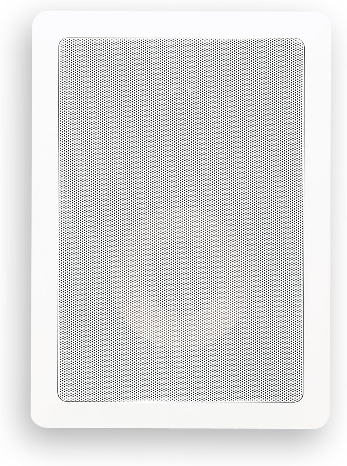 M-6S 6.5 Inch 2-Way In-Wall Speaker for Home Theater, Whole House Audio, Indoor or Covered Outdoor Areas, 6.5" Poly Woofer, 1" Pivoting Silk Tweeter, White, Paintable, Each