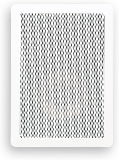 M-6S 6.5 Inch 2-Way In-Wall Speaker for Home Theater, Whole House Audio, Indoor or Covered Outdoor Areas, 6.5" Poly Woofer, 1" Pivoting Silk Tweeter, White, Paintable, Each